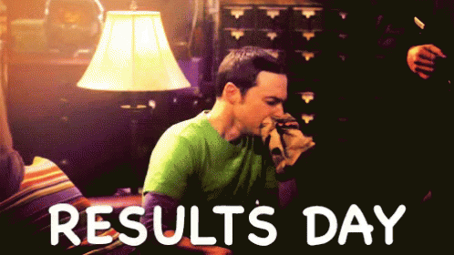 Sheldon Results Day GIF