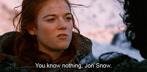 You Know Nothing Jon Snow GIF